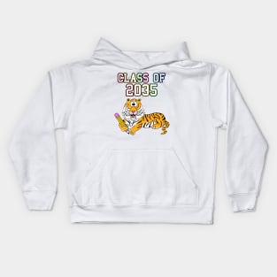 Class Of 2035 Tiger First Day Of School Kids Hoodie